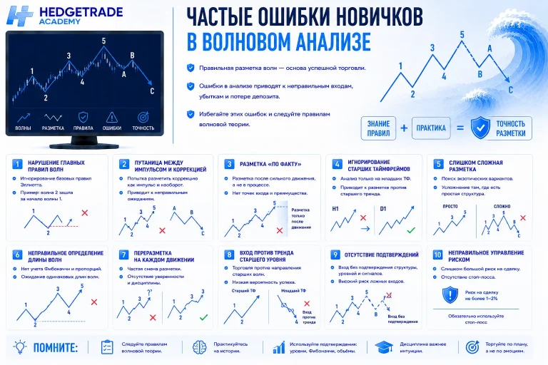 Частые ошибки новичков в волновом анализе