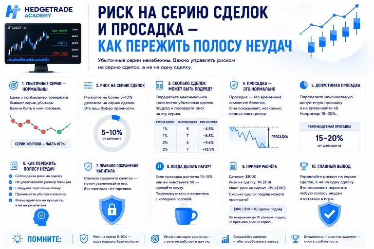 Риск на серию сделок и просадка